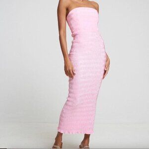 L’idee Aurore Pink Midi Gown US 2 Dress